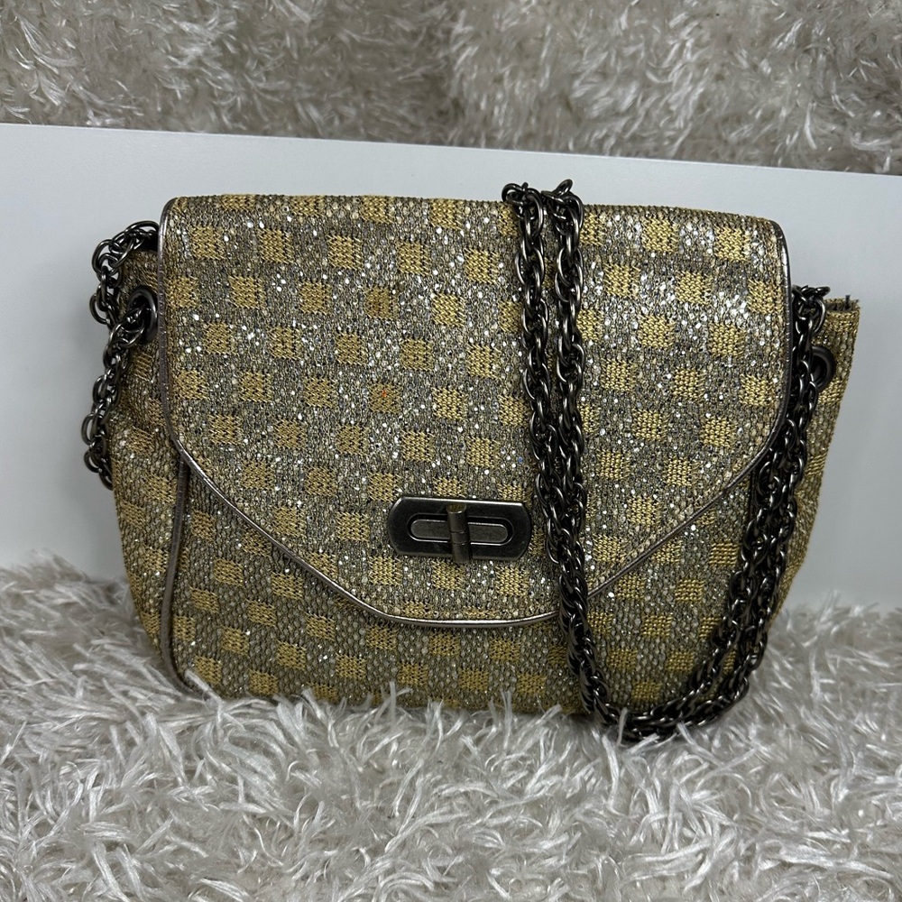 Forever 21 Glitter Gold and Silver Crossbody